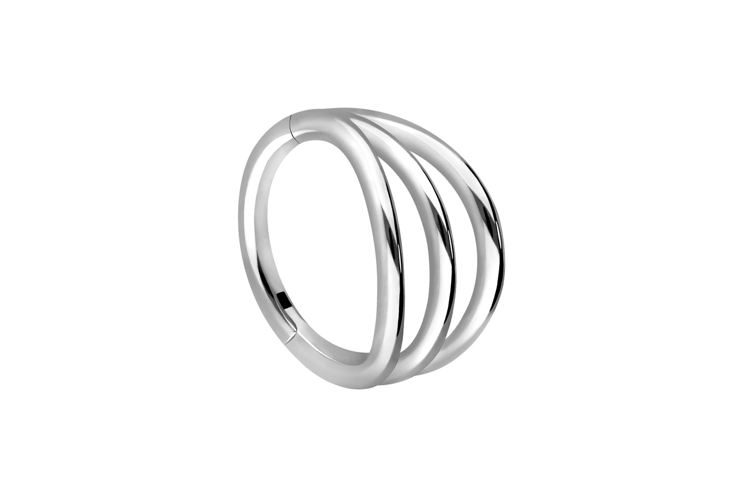 Chirurgenstahl Segmentring Clicker Piercing 3 RINGE